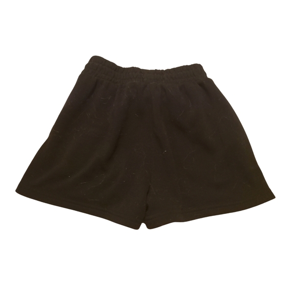 Love Streak Small Embroidered Rainbow Black High Waisted Shorts - Picture 2 of 3